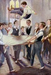 Ilustración para Los días escolares de Tom Brown de Thomas Hughes